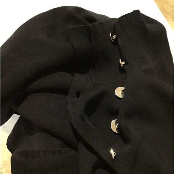 BOSS Blue Landara Turtleneck Wool Poncho New Size One Size Fits Most - Picture 9 of 10